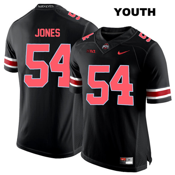 Ohio State Buckeyes Youth Matthew Jones #54 Red Number Black Authentic Nike College NCAA Stitched Football Jersey MX19Z08ZY